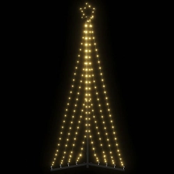 Led Ziemassvētku Eglīte 339 Led Silti Balta 182 Cm Vidaxl