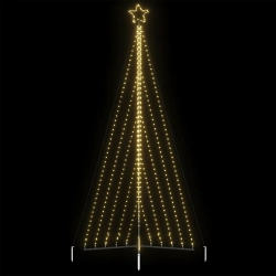 Led Ziemassvētku Eglīte 570 Led Silti Balta 399 Cm Vidaxl