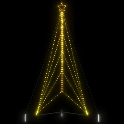 Led Ziemassvētku Eglīte 615 Led Silti Balta 404,5 Cm Vidaxl