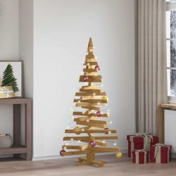 Ziemassvētku Koki Ar Statīvu Brūna 150 Cm Priedes Masīvkoks Vidaxl