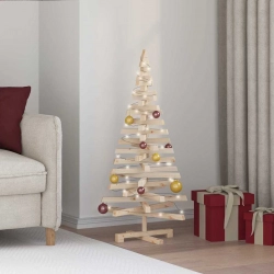 Ziemassvētku Koki Ar Statīvu Dabiska 120 Cm Priedes Masīvkoks Vidaxl