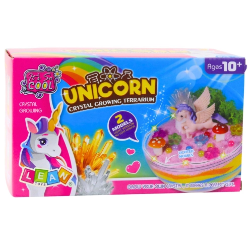 2-in-1 DIY Creative Kit: Unicorn Terrarium for Crystal Growing