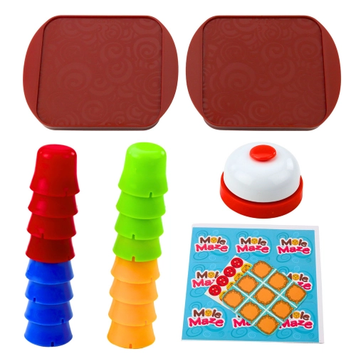 2in1 Mole Maze Skill Game Fast Cups Tic Tac Toe