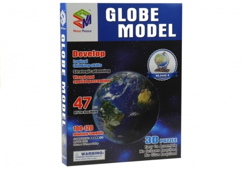 3D Puzzle Globe 47 Elements Model Educational Toy