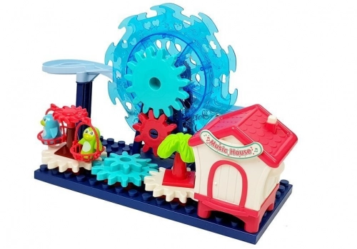 A set of blocks with a slide. Ferris wheel