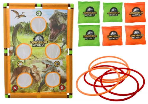 Arcade Game Bag Throw Hoop 2in1 Dinosaurs Board
