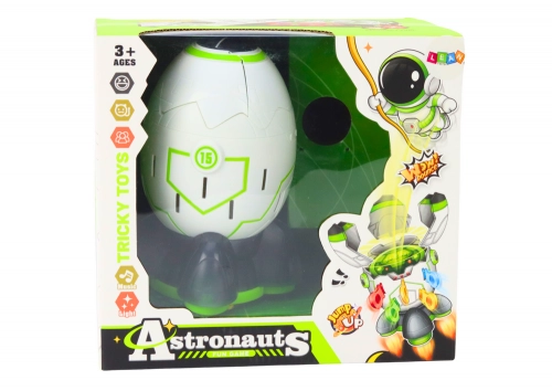 Arcade Game Cosmonaut Jumping Out of a Space Rocket