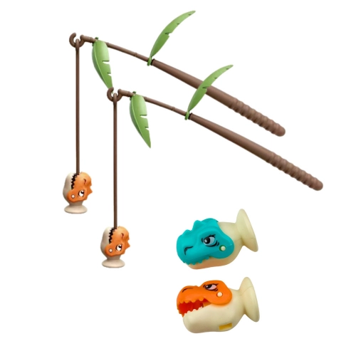 Arcade Game Dinosaur Fishing Magnetic Rods Sounds