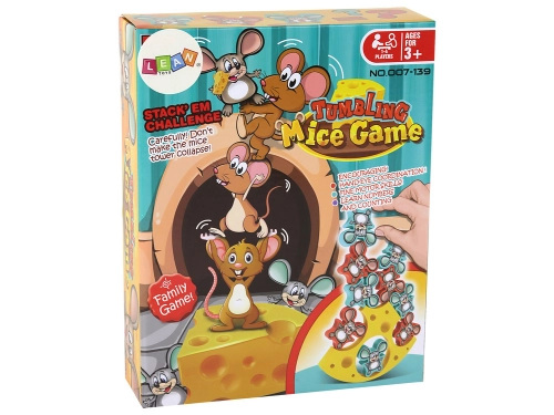 Arcade Game Mice Balancing Cheese Tower 12 pieces. Maths lesson