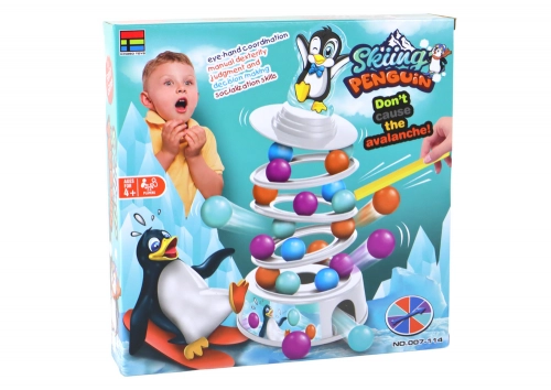 Arcade Game Penguin Balls Slide Tower Balls