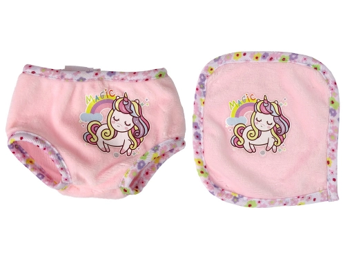 Baby Doll Sound Pacifier Bib Pink Unicorn Pyjamas