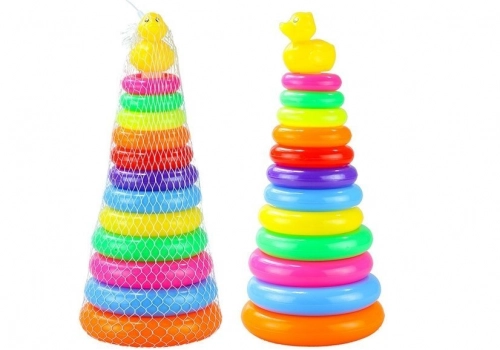Baby Toddler Toy Stacking Rings Pyramid Stacker