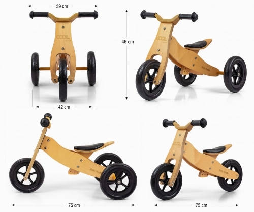 Balansa ritenis Milly Mally Cool Natural 2in1