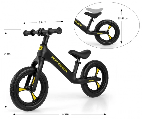 Balansa ritenis Milly Mally Ranger Black