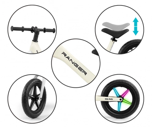 Balansa ritenis Milly Mally Ranger Flash White