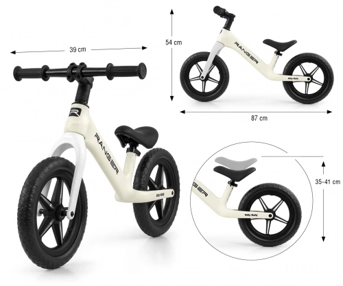 Balansa ritenis Milly Mally Ranger Flash White