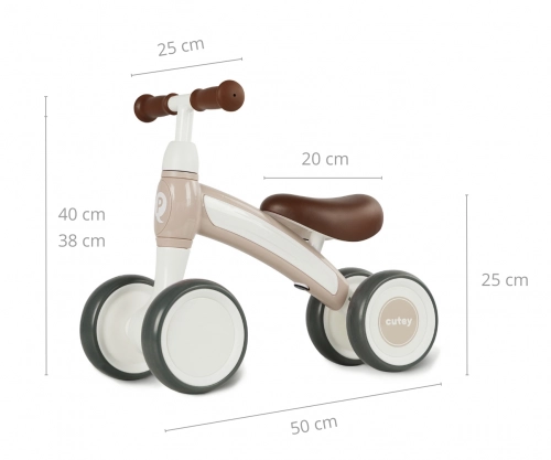 Balansa ritenis Qplay Cutey Retro Beige