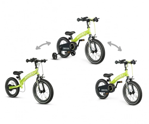 Balansa ritenis Qplay Miniby 14 collas Green