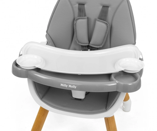 Стульчик для кормления Milly Mally Malmo 2in1 Grey