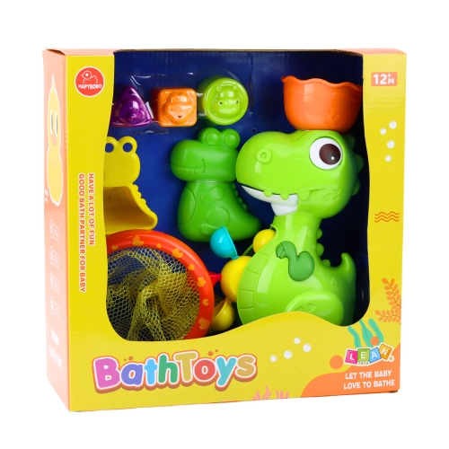 Bath Toy Set Dinosaur with Grinder Accessories 8pcs