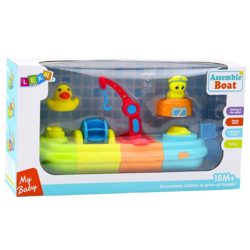 Bath Toy Ship Boat Colorful Crane Hook Duck Turtle