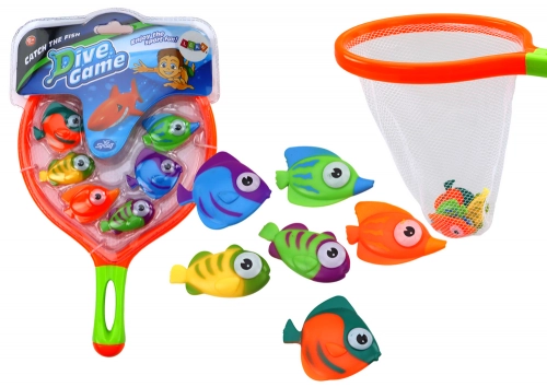Bath Toys Strainer Catching Set 6 Pieces Fish