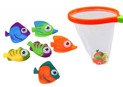 Bath Toys Strainer Catching Set 6 Pieces Fish
