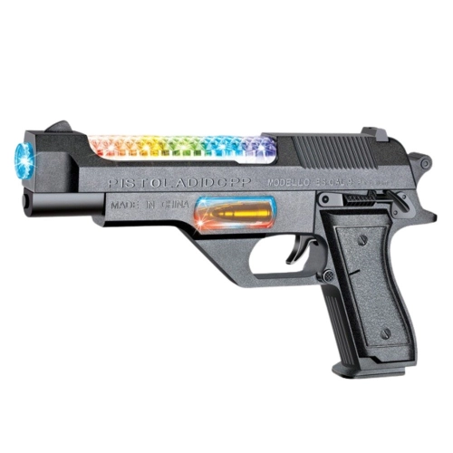 Battery Operated Gun Weapon with Colorful Lights and Sounds 24cm