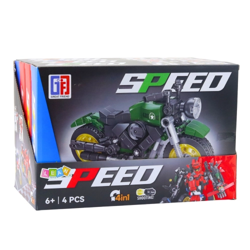 Bausteine Motor Motorrad Roboter 2in1 217-222 Stk. Mix