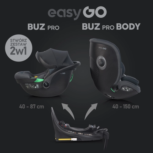 EASYGO ECE R129 I-SIZE Autokrēsliņa bāze