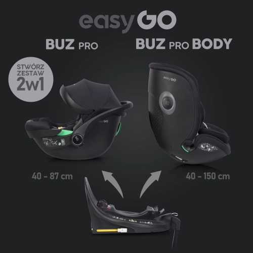 EASYGO ECE R129 I-SIZE Autokrēsliņa bāze