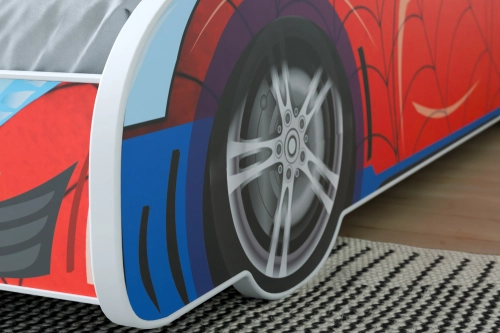 Bērnu gulta Batcar 140x70 ar matraci Spider