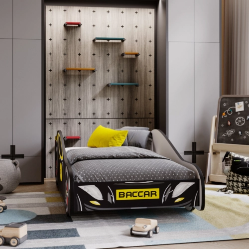 Детская кровать Batcar 160x80 с матрасом Black