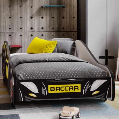 Детская кровать Batcar 160x80 с матрасом Black