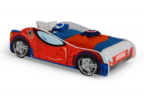 Bērnu gulta Batcar 160x80 ar matraci Spider