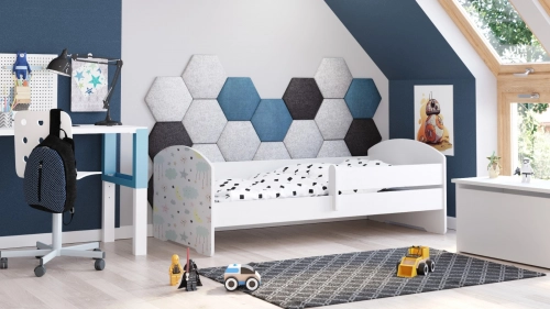 Детская кровать LUK 160x80 с бортиками Stars