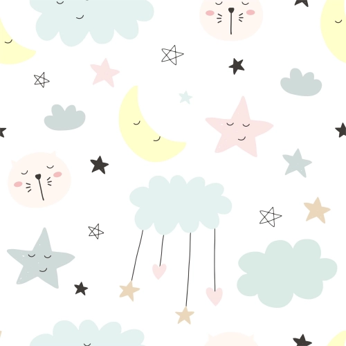 Детская кровать Luk с матрасом и защитным бортиком 164 см x 85 см x 63 см Stars