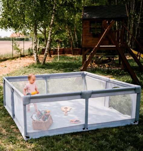 Bērnu manēža Kidwell FANKO 120x180 Gray