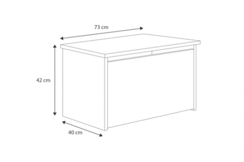 Bērnu rotaļlietu kaste DARIA Unicorn