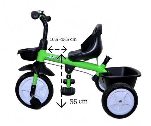Bērnu trīsritenis Milly Mally Axel Green
