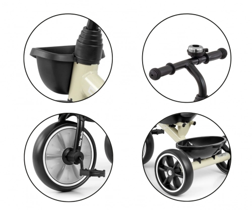 Bērnu trīsritenis Milly Mally Bobby Beige