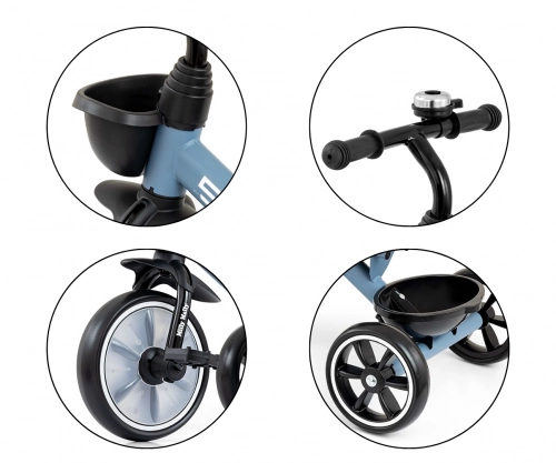 Детский трехколесный велосипед Milly Mally Bobby Denim