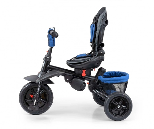 Bērnu trīsritenis Milly Mally Stanley Rubber Navy-Black