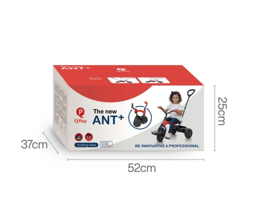 Bērnu trīsritenis Qplay Ant Plus Red