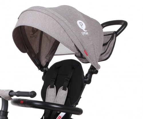 Bērnu trīsritenis Qplay Rito Plus Grey