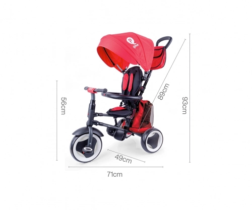 Bērnu trīsritenis Qplay Rito Plus Red