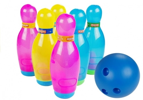Big Bowling Set 6 pcs Colorful Pins + Bowling Ball