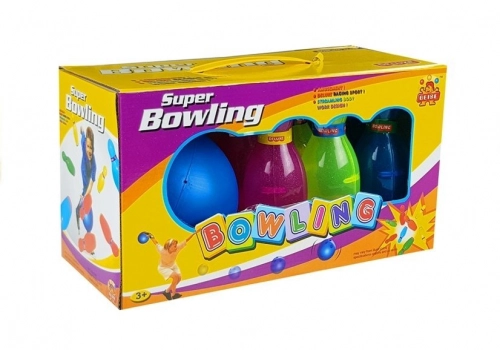 Big Bowling Set 6 pcs Colorful Pins + Bowling Ball