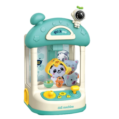 Blue Plush Toy Ball Catcher Machine for Kids