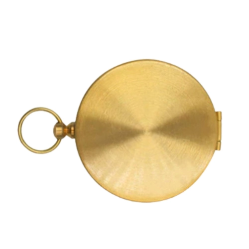 Brass Tourist Compass with Luminous Pointers Gold